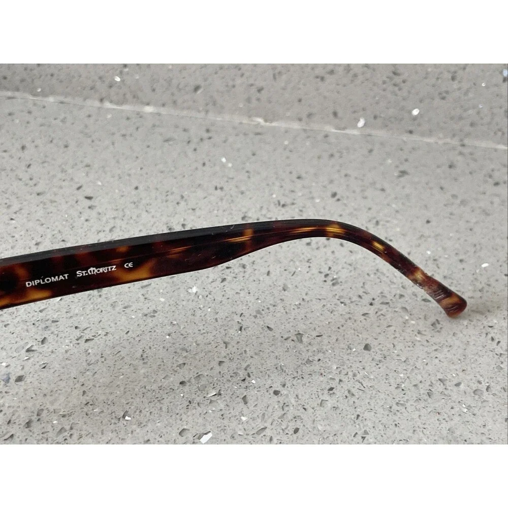 St Moritz Diplomat Tortoise Eyeglasses Eye Glasses Frames ONLY 55-16-145 brown